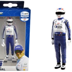 “NTT IndyCar Series” #15 Graham Rahal Driver Figure “United Rentals – Rahal Letterman Lanigan Racing” for 1/18 Scale Models by Greenlight