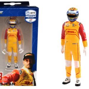 “NTT IndyCar Series” #28 Romain Grosjean Driver Figure “DHL – Andretti Autosport” for 1/18 Scale Models by Greenlight