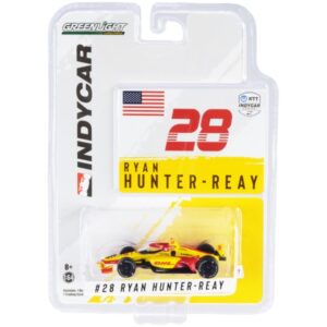 Dallara IndyCar #28 Ryan Hunter-Reay “DHL” Andretti Autosport “NTT IndyCar Series” (2021) 1/64 Diecast Model Car by Greenlight