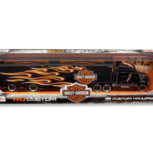 Harley Davidson Custom Hauler Trailer Black “Custom Haulers” Series 1/64 Diecast Model by Maisto