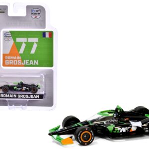 Dallara IndyCar #77 Romain Grosjean “DNS Filter” Juncos Hollinger Racing “NTT IndyCar Series” (2024) 1/64 Diecast Model Car by Greenlight