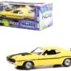 1970 Dodge Challenger R/T Yellow with Matt Black Stripes “NCIS” (2003) TV Series 1/18 Diecast Model Car by Greenlight