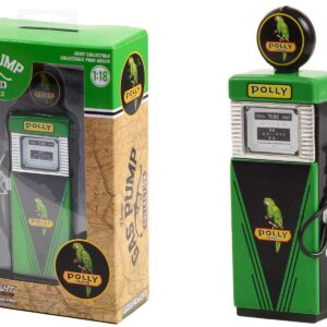 1951 Wayne 505 Gas Pump “Polly Gas” Green and Black “Vintage Gas Pumps” Series 13 1/18 Diecast Model by Greenlight