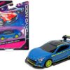 2019 Subaru BRZ Blue with Black Top and Bright Green Accents “Tokyo Mod” “Maisto Design” Series 1/64 Diecast Model Car by Maisto