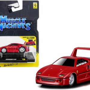 Ferrari F40 Red 1/64 Diecast Model Car by Muscle Machines