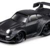 RWB 993 911 Matt Black 1/64 Diecast Model Car by Muscle Machines