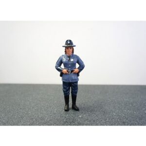 State Trooper Sharon Figure For 1:18 Diecast Model Cars by American Diorama