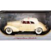 1936 Cord 810 Coupe Yellow with Cream Top and Red Interior 1/18 Diecast Model Car by Signature Models