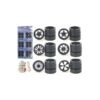 Wheels and Tires and Rims Multipack Set of 24 pieces for 1/24 Scale Model Cars and Trucks