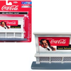 Outdoor Billboard “Coca Cola” for 1/87 (HO) Scale Models by Classic Metal Works