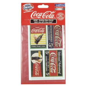 1940’s Thru 1960’s “Coca-Cola” Building Signs Decals for 1/87 (HO) Scale Models by Classic Metal Works