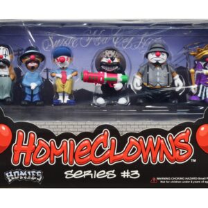 “HomieClowns” Series 3 2-Inch Figures Set of 6 Pieces by Homies