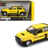 Renault 5 Turbo Yellow with Black Accents 1/24 Diecast Model Car by Bburago