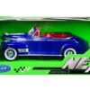 1941 Chevrolet Special Deluxe Convertible Blue Metallic with Red Interior “NEX Models” 1/24 Diecast Model Car by Welly