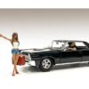 Hitchhiker 2 piece Figurine Set (White Shirt) for 1/18 Scale Models by American Diorama