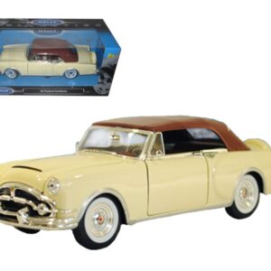 1953 Packard Caribbean Soft Top Cream 1/24 Diecast Car Model by Welly