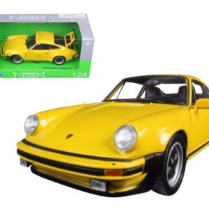 1974 Porsche 911 Turbo 3.0 Yellow 1/24 Diecast Model Car by Welly