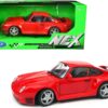 Porsche 959 Red with Silver Wheels “NEX Models” 1/24 Diecast Model Car by Welly