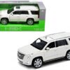 2017 Cadillac Escalade with Sunroof White 1/24-1/27 Diecast Model Car by Welly