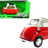 BMW Isetta Red and White “NEX Models” 1/18 Diecast Model Car by Welly