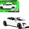 Porsche Taycan Turbo S White “NEX Models” 1/24 Diecast Model Car by Welly