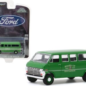 1970 Ford Club Wagon Van Green “Board of Education” “Hobby Exclusive” 1/64 Diecast Model by Greenlight