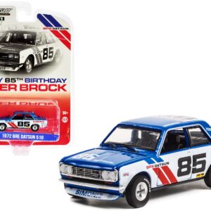 1972 Datsun 510 #85 BRE (Brock Racing Enterprises) “Happy 85th Birthday Peter Brock” “Hobby Exclusive” 1/64 Diecast Model Car by Greenlight