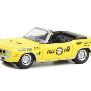 1971 Plymouth Barracuda Convertible “Dixie 500 Pace Car” Yellow “Hobby Exclusive” Series 1/64 Diecast Model Car by Greenlight