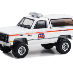 1986 GMC Jimmy White with Orange Stripes “NYC EMS (City of New York Emergency Medical Service) Patrol Supervisor” “First Responders – Hobby Exclusive” Series 1/64 Diecast Model Car by Greenlight