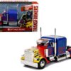 Optimus Prime Truck with Robot on Chassis from “Transformers” Movie “Hollywood Rides” Series  Diecast Model by Jada