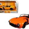 1965 Shelby Cobra 427 S/C Orange with Black Stripes “Bigtime Muscle” 1/24 Diecast Model Car by Jada