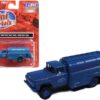 1960 Ford Tank Truck “Dixie Gas Corp.” Blue 1/87 (HO) Scale Model by Classic Metal Works