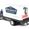 1957 Chevrolet Box Truck Dark Blue with White Top “BFGoodrich” 1/87 (HO) Scale Model by Classic Metal Works