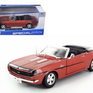 1968 Chevrolet Camaro SS 396 Convertible Bronze 1/24 Diecast Model Car by Maisto