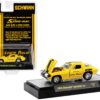 1966 Chevrolet Corvette 427 #68 Yellow with Black Stripes and Graphics “Schwinn Lemon Peeler” Limited Edition to 4400 pieces Worldwide 1/64 Diecast Model Car by M2 Machines