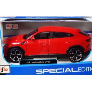 Lamborghini Urus Red “Special Edition” Series 1/24 Diecast Model Car by Maisto