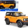 2021 Ford Bronco Badlands Orange Metallic with Black Top “Special Edition” 1/24 Diecast Model Car by Maisto