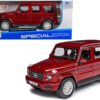 2019 Mercedes Benz G-Class with Sunroof Red Metallic 1/25 Diecast Model Car by Maisto