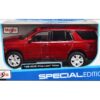 2021 Chevrolet Tahoe Red Metallic with Sunroof 1/24 Diecast Model Car by Maisto