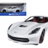 2014 Chevrolet Corvette Stingray C7 Z51 White 1/18 Diecast Model Car by Maisto