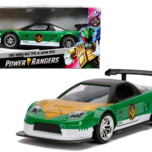 2002 Honda NSX Type-R Japan Spec Green Ranger “Power Rangers” 1/32 Diecast Model Car by Jada