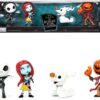 Set of 4 Diecast Figurines (2.5″) Tim Burton’s “The Nightmare Before Christmas” “Metalfigs” Series by Jada