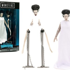 The Bride of Frankenstein 6″ Moveable Figurine with Chains and Alternate Head and Hands “Universal Monsters” Series by Jada