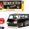 1965 Ford Econoline Bus Brown Metallic and Silver with Red M&M’s Diecast Figurine “Hollywood Rides” Series 1/24 Diecast Model Car by Jada