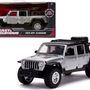 2020 Jeep Gladiator Pickup Truck Silver with Black Top “Fast & Furious” Movie 1/32 Diecast Model Car by Jada