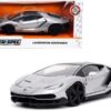 Lamborghini Centenario Gray Metallic with Black Top “Hyper-Spec” Series 1/24 Diecast Model Car by Jada