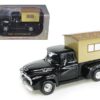 1956 Ford F-100 Pickup Truck Black with Camper 1/32 Diecast Model Car by Signature Models