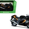 2022 Suzuki Hayabusa Black Metallic 1/12 Diecast Motorcycle Model by Maisto