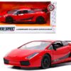 Lamborghini Gallardo Superleggera Red with Black Stripes “Hyper-Spec” Series 1/24 Diecast Model Car by Jada