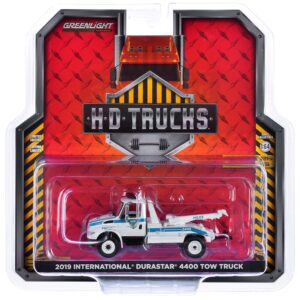 2019 International Durastar 4400 Tow Truck “Port Authority of New York & New Jersey Police” White with Blue Stripes “H.D. Trucks” Series 25 1/64 Diecast Model Car by Greenlight